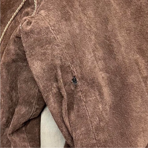 Brown Suede Women's Jacket - Picture 7 of 7